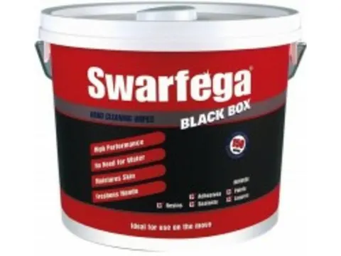 Swarfega Black Box tissues huidreiniging 4x 150 wipes