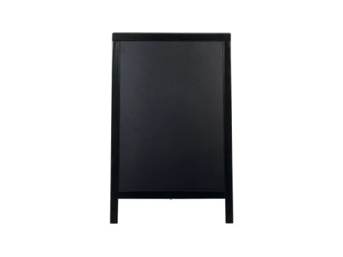 Stoepbord Securit 550x850x30mm zwart hout