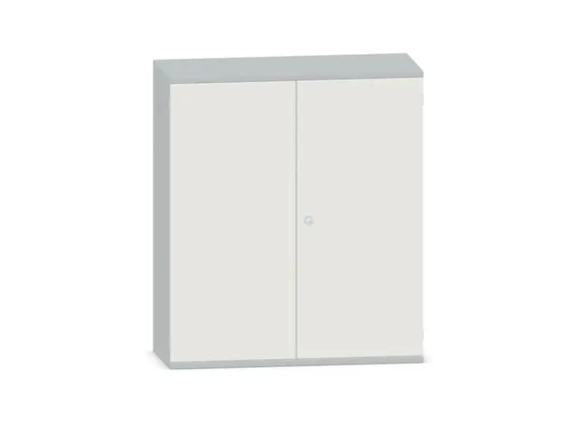 Kantoorkast 1150x1000x430mm Decor Romp Lichtgrijs Decor Front Wit