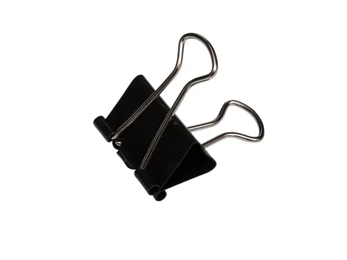 Papierklem MAUL 215 foldback 13mm capaciteit 4mm zwart 12 stuks
