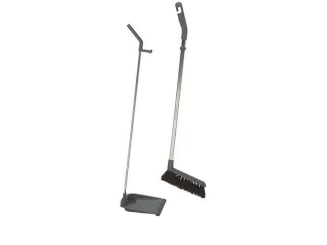 Stofblikset Vikan ErgoClean met veger 900mm grijs