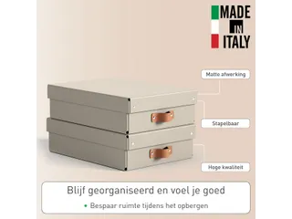 Leitz Puro Opbergdoos met deksel medium laag 8L set van 2 beige - 9