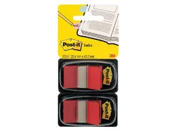 Indextabs 3M Post-it 680 25.4x43.2mm duopack rood