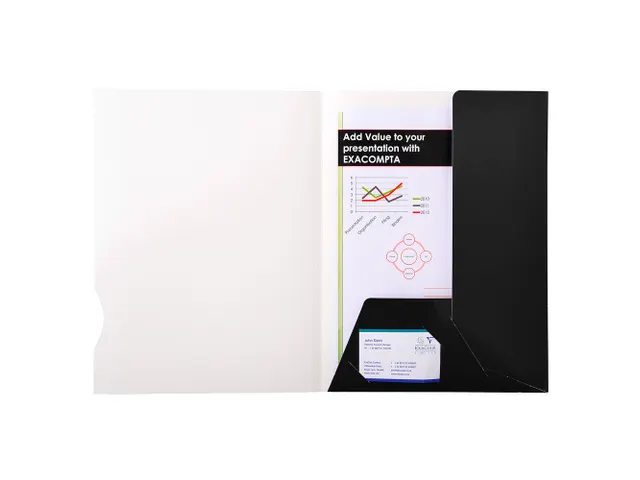 Presentatiemap glanzend karton 250g Chromolux 20 Stuks