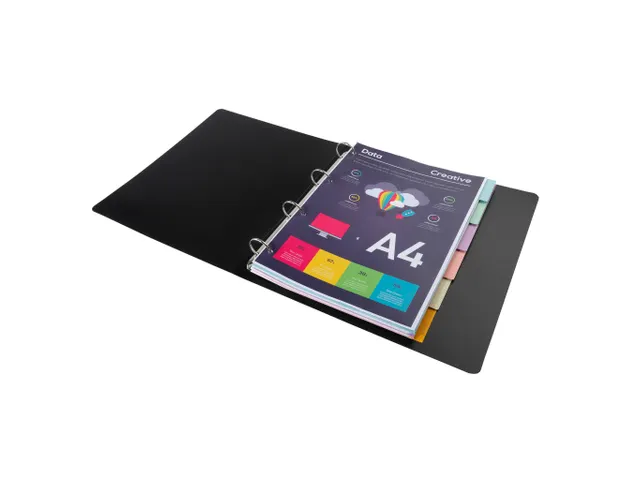 Tabblad karton 180g Forever 6-delig A4 Pastel Assorti