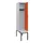 locker met bank,HxBxD 2120x400x815mm,1vak,vak B 400mm,draaigrendel