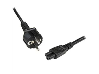 Laptop Stroomkabel 1 Meter EU Schuko naar C5, 2.5A 250V - 1