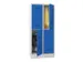 dubbeldekse locker,HxBxD 1850x800x500mm,2x2vak.,RAL7035,front RAL5010