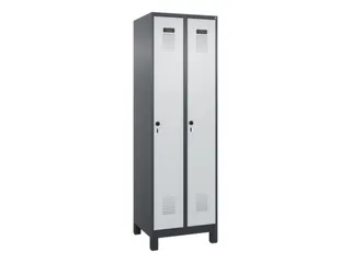 locker,HxBxD 1950x600x500mm,2vak,vak B 300mm,draaigrendel,voeten - 3
