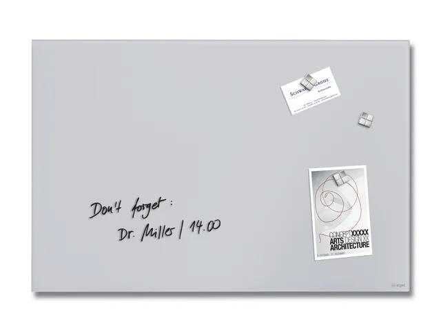 Glas Magneetbord Sigel Artverum mat lichtgrijs 60x40cm