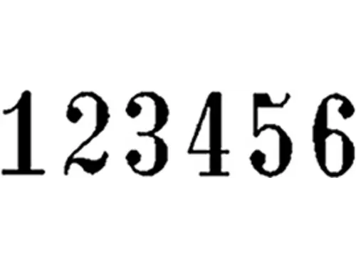 Numeroteur Reiner B6K Antiqua 4.5mm 6 cijfers