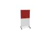 scheidingswand,HxB 1545x800mm,Bl-wit,BN4011-rood