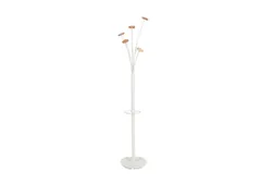 Festival kapstok 5 haken 187 cm wit met parapluhouder