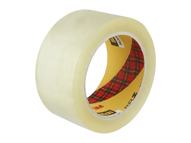 Verpakkingstape Scotch Heavy 50mmx66m PP transparant hotmelt 6 rollen