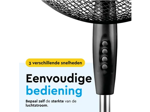 Statiefventilator BRASQ F300 Ø 40cm zwart