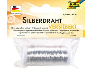Zilverdraad Folia 0.3mmx80m - 1