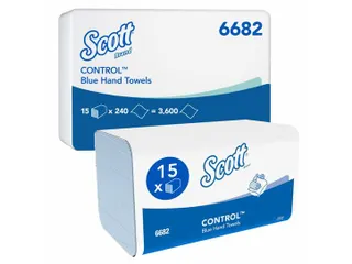 Scott Xtra 6682 Intergevouwen Handdoeken Medium 1-Laags Blauw - 1