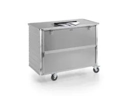 Dossierafvalbak 650 Liter Aluminium Hxlxb 990x1300x700mm Inworpsleuf
