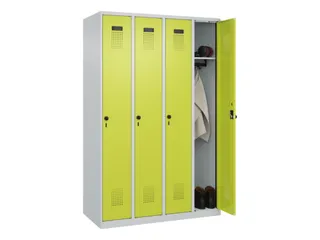 locker,HxBxD 1850x1200x500mm,4vak,vak B 300mm,draaigrendel - 1