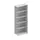 kantoorstelling aanbouwveld HxBxD 1850x756x335mm 5 OH Stalen Ral7035