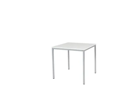 Domino Basic Tafel Vaste Hoogte 800x800mm Grijs 25mm Alu 4-Poots