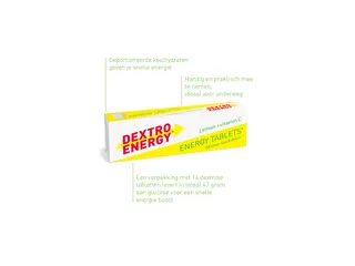 Dextro Energy Tablets Citroen pak 47 gram - 2