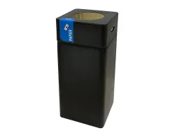 Afvalbak Blackline Papier 105 liter Zwart