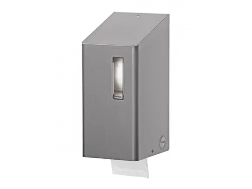 Toiletpapier dispenser RVS Anti Finger voor 2 doprollen Toiletpapier