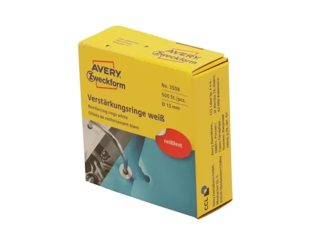 Œillets de renforcement Avery Zweckform 3508 13mm 500pcs Blanc