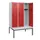 locker met bank,HxBxD 1950x1200x815mm,3vak,vak B 400mm,draaigrendel