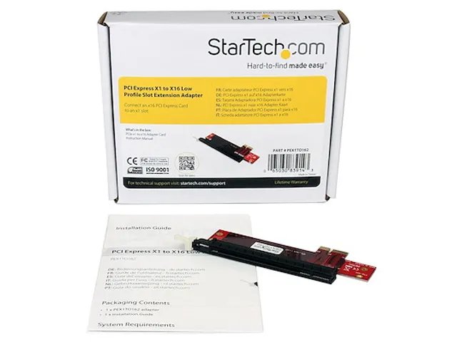 PCI Express X1 naar X16 Low-Profile Slotverlenging Adapter