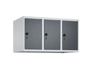 opzetkast,v. locker,3vak.,vak B 300mm,HxBxD 500x900x500mm,vleugeldeur - 1