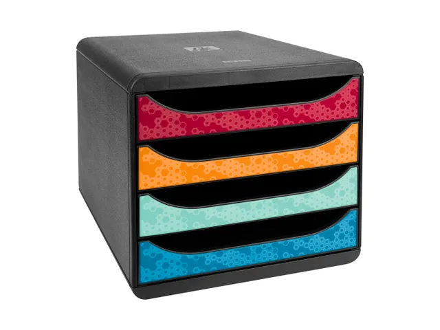 Ladenblok Big Box A4+ 4 laden Assorti