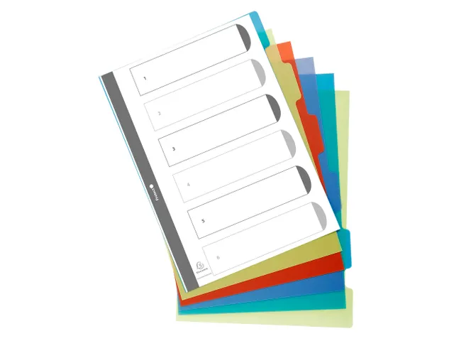 Tabbladen PP FOREVER A4 6 tabs ass