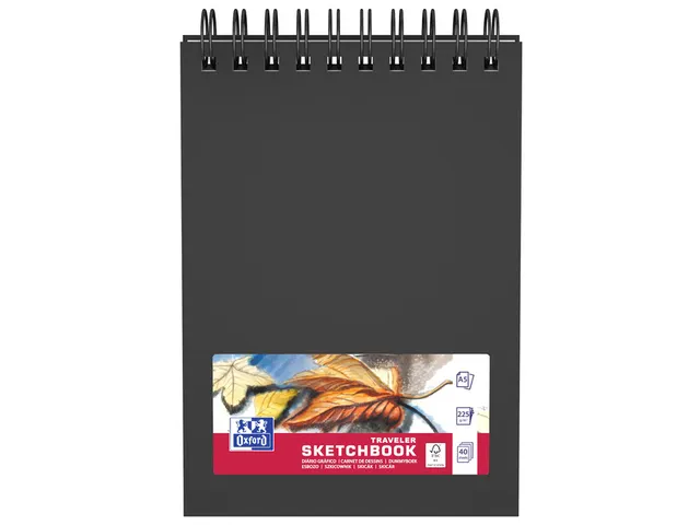 Schetsboek Oxford A5 40vel 225gr spiraal