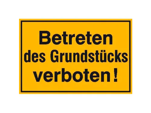 verbodsbord,Betreden van het terrein verboden!,aluminium gemerkt