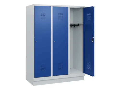 schoollocker,HxBxD 1630x1200x500mm,3vak,vak B 400mm,cil.-slot,sokkel