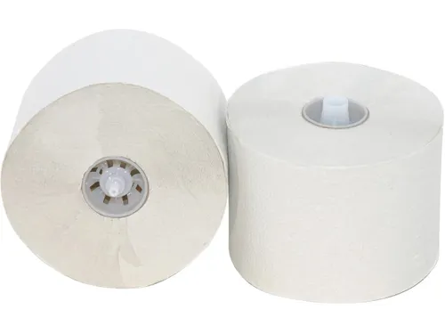 Toiletpapier met dop 2-laags wit 100m pak van 36 rollen