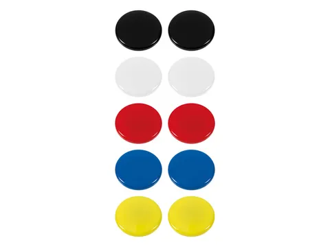 Magneet Westcott assorti pak à 10st. Ø 30x8mm, 900g