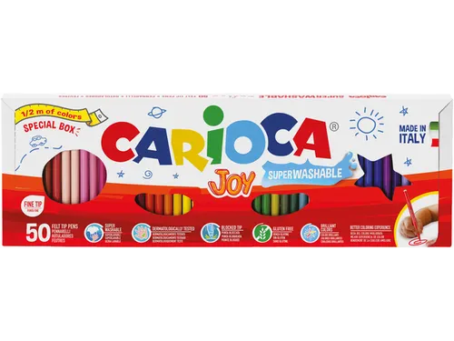 Viltstift Carioca Joy set à 50 kleuren
