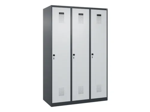locker voor scheiding van kleding,HxBxD 1850x1200x500mm,3vak