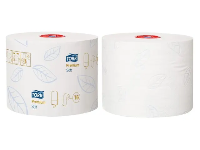 Toiletpapier Tork 2-laags Wit 127520 Compact T6