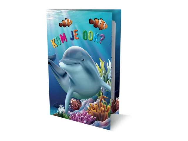 Interstat Uitnodiging Dolfijn 2 PK 933 Set van 6 kaarten + enveloppen