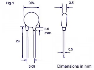 Keramische Condensator 3.3NF - 3