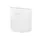 afvalbak,20l,HxBxD 388x395x195mm,wandmontage,romp staal wit
