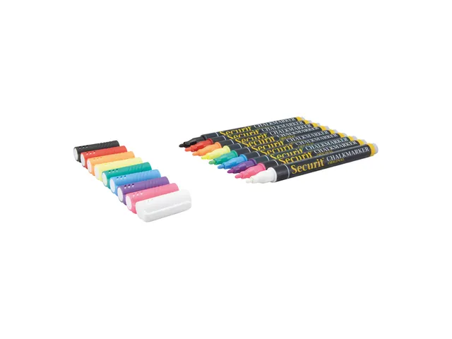 Krijtstift Securit Sma-100 Rond 1-2mm Assorti 7 Stuks