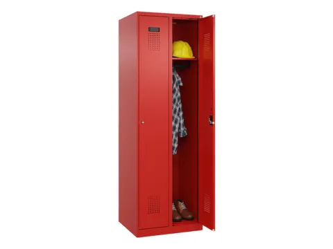 locker,HxBxD 1850x600x500mm,2vak,vak B 300mm,cil.-slot,staand op vloer