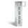 Lockerkast 1800x420x500mm 1x5 vakken Cilinderslot, Sokkel, RAL7035