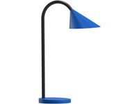 Sol LED-bureaulamp, metaal en elastomeer, blauw
