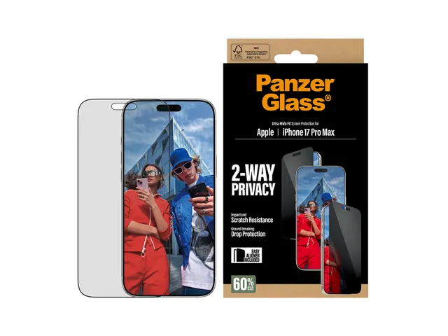 PanzerGlass 2-Way Privacy Screen Protector iPhone 17 Pro Max | Ultr